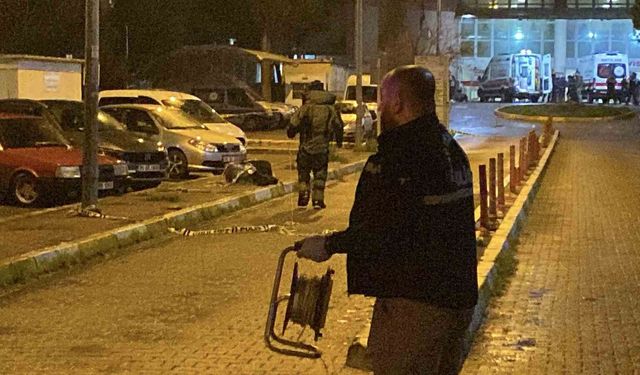 Aydın'da hastane önündeki şüpheli valizden giyecek çıktı