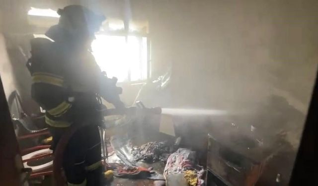 Babaeski'de ev yangını söndürüldü