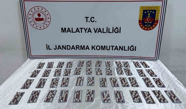 Battalgazi'de 661 adet sentetik ecza hapı ele geçirildi:1 gözaltı