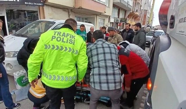 Beton mikserinin altında kalan yaşlı adam yaralandı