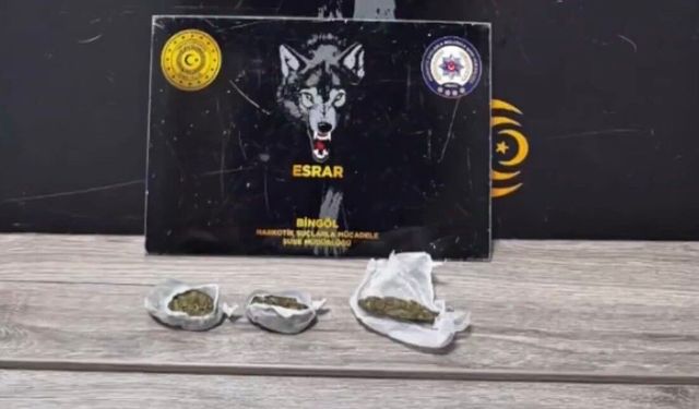 Bingöl'de uyuşturucu operasyonu: 1 tutuklama