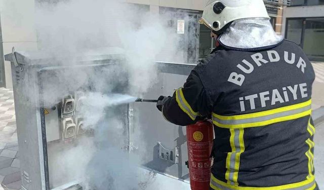 Burdur'da trafoda yangın paniği