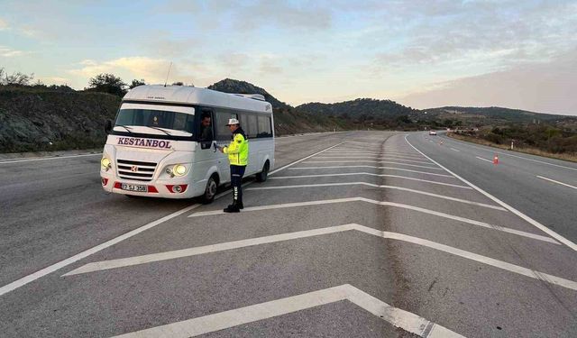 Çanakkale'de 509 araç trafikten men edildi