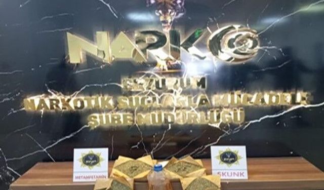 Erzurum'da uyuşturucu operasyonunda 3 tutuklama