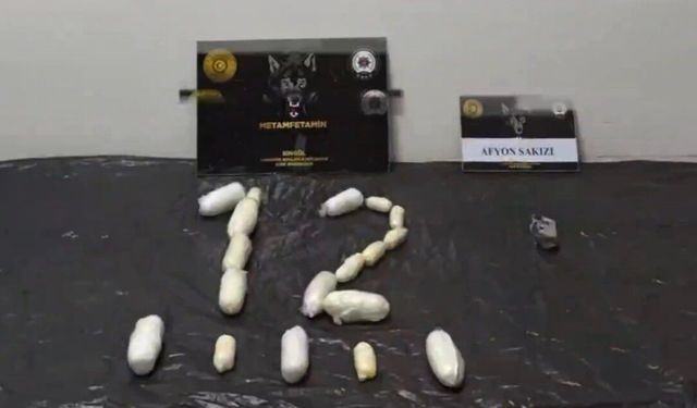 Kapsül halinde 88 parça madde yutan şüpheliler tutuklandı