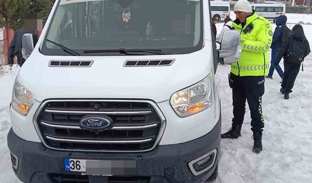 Kars'ta okul servislerine sıkı denetim