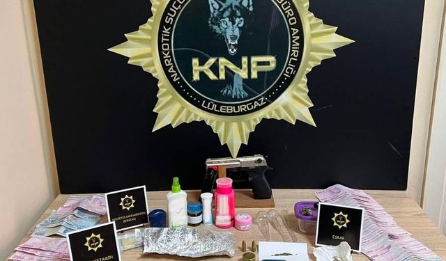 Lüleburgaz'da uyuşturucu operasyonu: 4 tutuklama