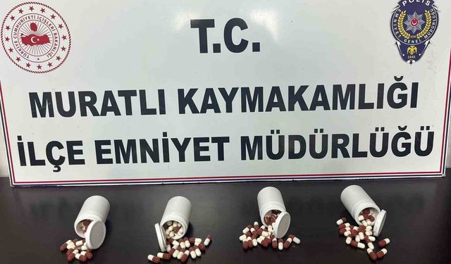 Muratlı'da uyuşturucu operasyonu: 210 sentetik hap ele geçirildi