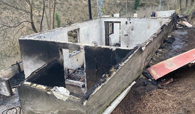 Ordu'da ev yangını