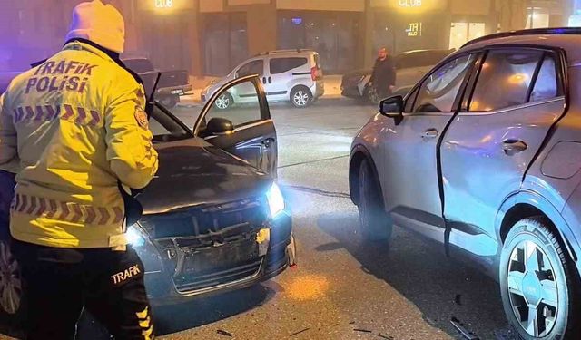 Palandöken'de trafik kazası: 1 yaralı