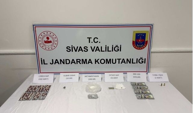 Şarkışla'da uyuşturucu operasyonu: 3 tutuklama