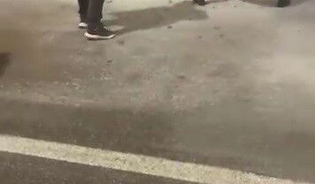 Sivas'ta seyir halindeki taksi alevlere teslim oldu