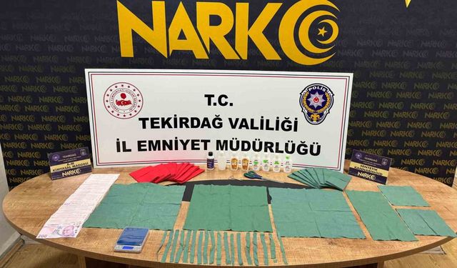 Tekirdağ'da 27 bin kullanımlık uyuşturucu ele geçirildi