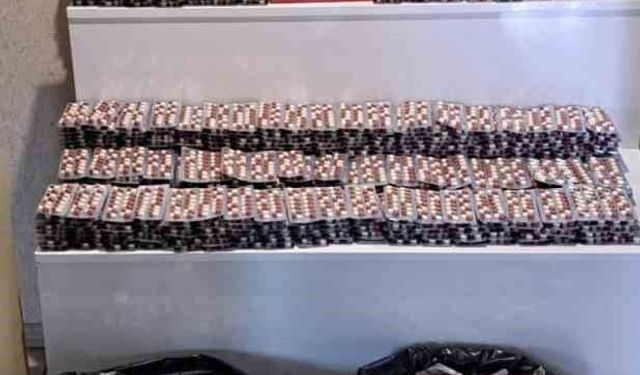 Tokat'ta 55 bin sentetik ecza ele geçirildi