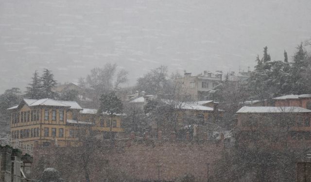 Bursa'da kar yağışı başladı