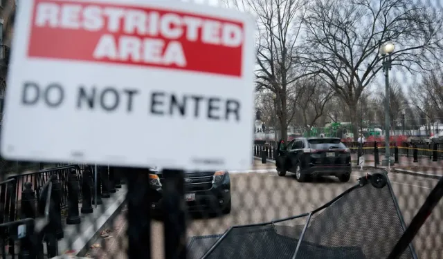 Beyaz Saray'da panik! Etrafı güvenlik çemberine alındı