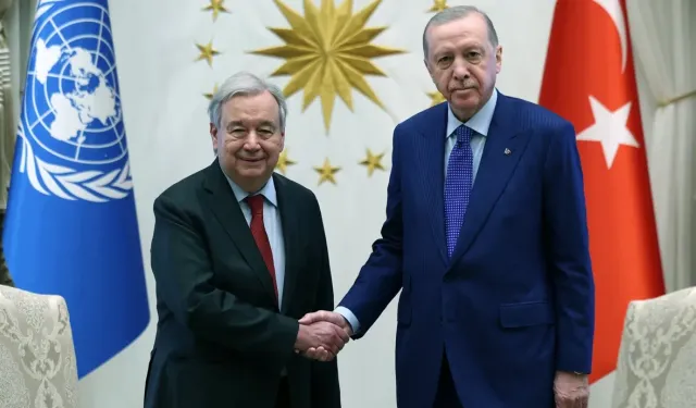Erdoğan BM Genel Sekreteri Guterres'i kabul etti