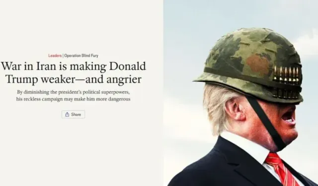 The Economist'ten çarpıcı kapak: Kör Öfke Operasyonu