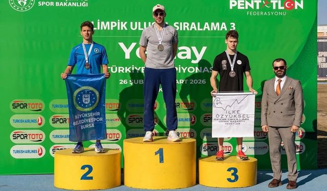 Bursalı sporcu Türkiye ikincisi oldu