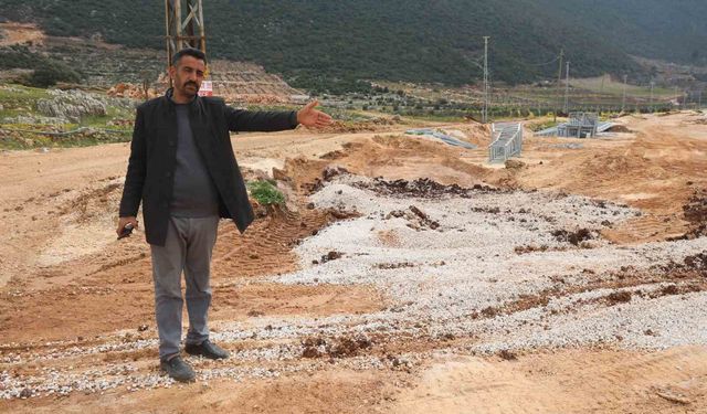 Akaryakıt karıştığı iddia edilen yağmur suyu birikintisinden su içen 43 küçükbaş hayvan telef oldu