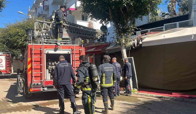 Alanya'da otelin kazan dairesinde çıkan yangın korkuttu