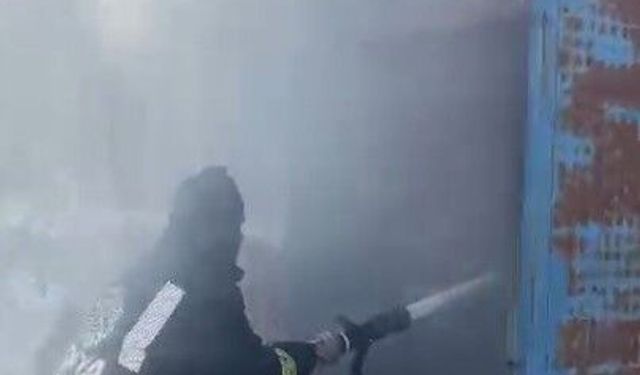 Çardak yangınında 65 buzağı telef oldu