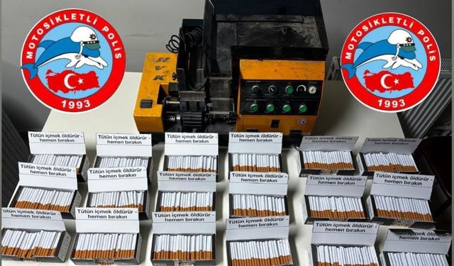 Durdurulan araçtan kaçak tütün çıktı