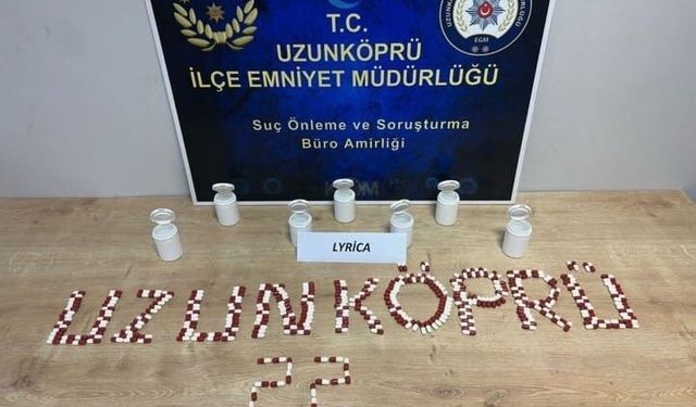 Edirne'de 339 adet uyuşturucu hap ele geçirildi