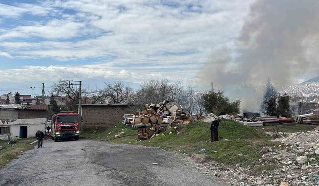 Kahramanmaraş'ta iş yeri yangını