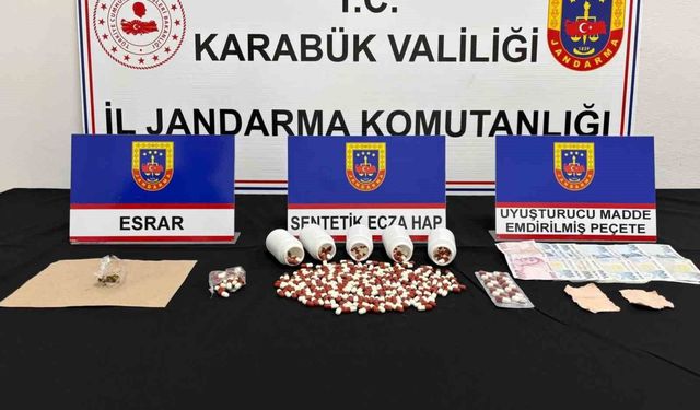 Karabük'te uyuşturucu operasyonunda 3 kişi gözaltı