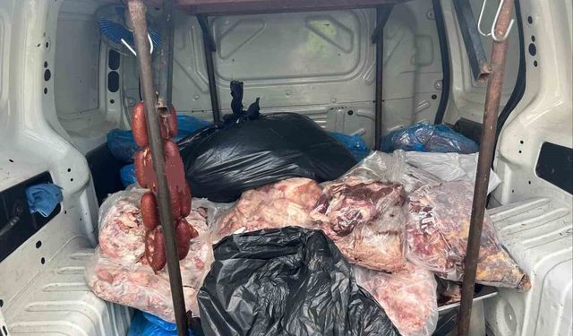 Kırşehir'de 340 kilogram bozulmuş et ele geçirildi