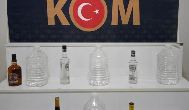 Kırşehir'de kaçak alkol ele geçirildi