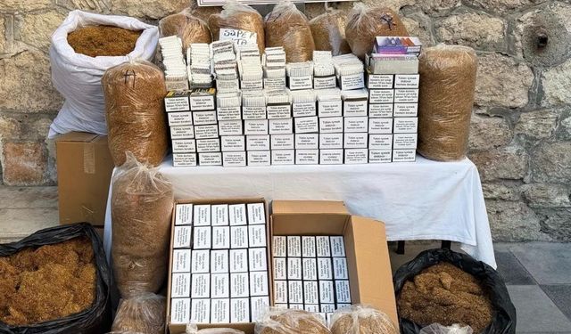 Mersin'de kaçak makaron operasyonu: 1 gözaltı