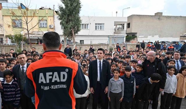 Nusaybin'de deprem tatbikatı gerçekleştirildi