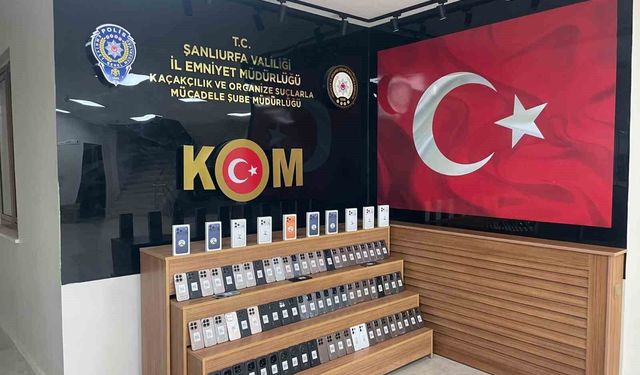Şanlıurfa'da 85 adet kaçak telefon ele geçirildi