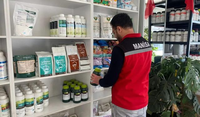 Sarıgöl'de gübre ve zirai ilaç satış noktaları denetlendi