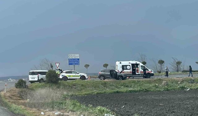 Tekirdağ'da trafik kazası: 2 yaralı