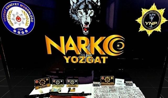 Yozgat'ta yüzlerce uyuşturucu hap ele geçirildi