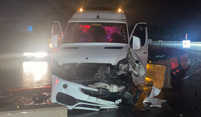 Bursaspor taraftarı dönüş yolunda kaza geçirdi