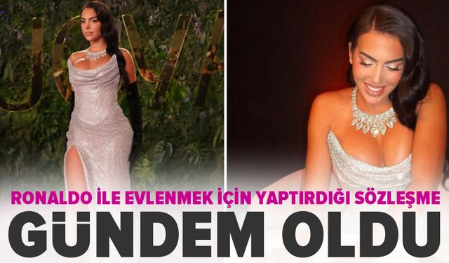 Ronaldo'nun sevgilisiyle yaptığı evlilik sözleşmesine bakın