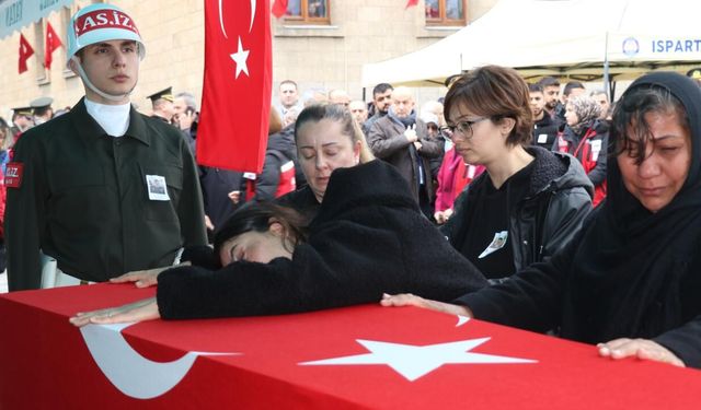 Şehit olan binbaşı Taştekin son yolculuğuna uğurlandı
