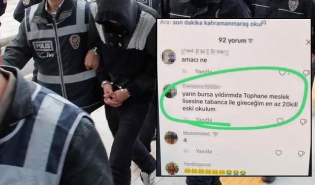 Bursa'da okul saldırısı paylaşımlarına 5 tutuklama