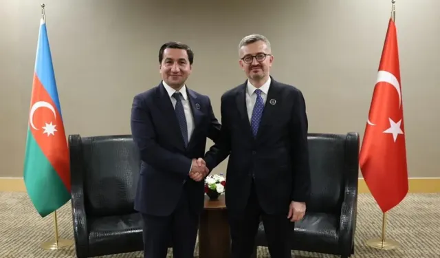 İletişim Başkanı Duran, Azerbaycan Cumhurbaşkanı Müşaviri Hacıyev ile görüştü