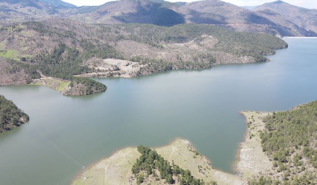 Son yağışlar Nilüfer Barajı'nı doldurdu, dereler coştu