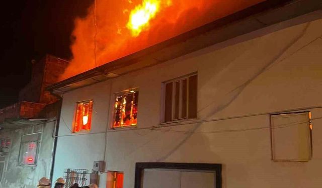 Bursa'da yanarak can verdi