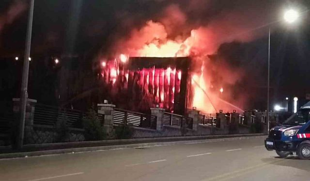 Ankara'da fabrika yangını