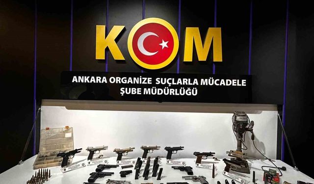 Ankara'da silah kaçaklığı operasyonunda gözaltına alınan 8 şüpheliden 4'ü tutuklandı