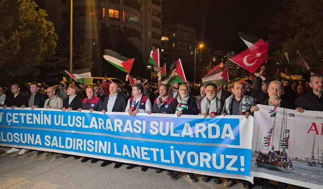 Ankara'da Sumud Filosu eylemi