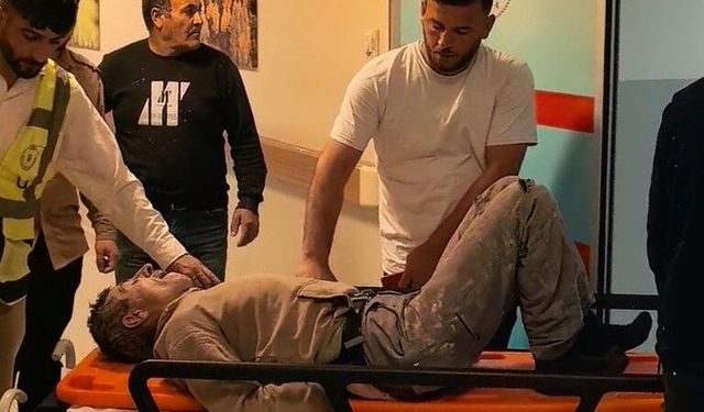 Duvardan düşen işçi yaralandı