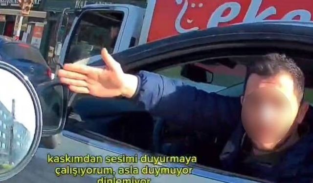 Eskişehir'de seslerin yükseldiği gergin trafik tartışması kamerada